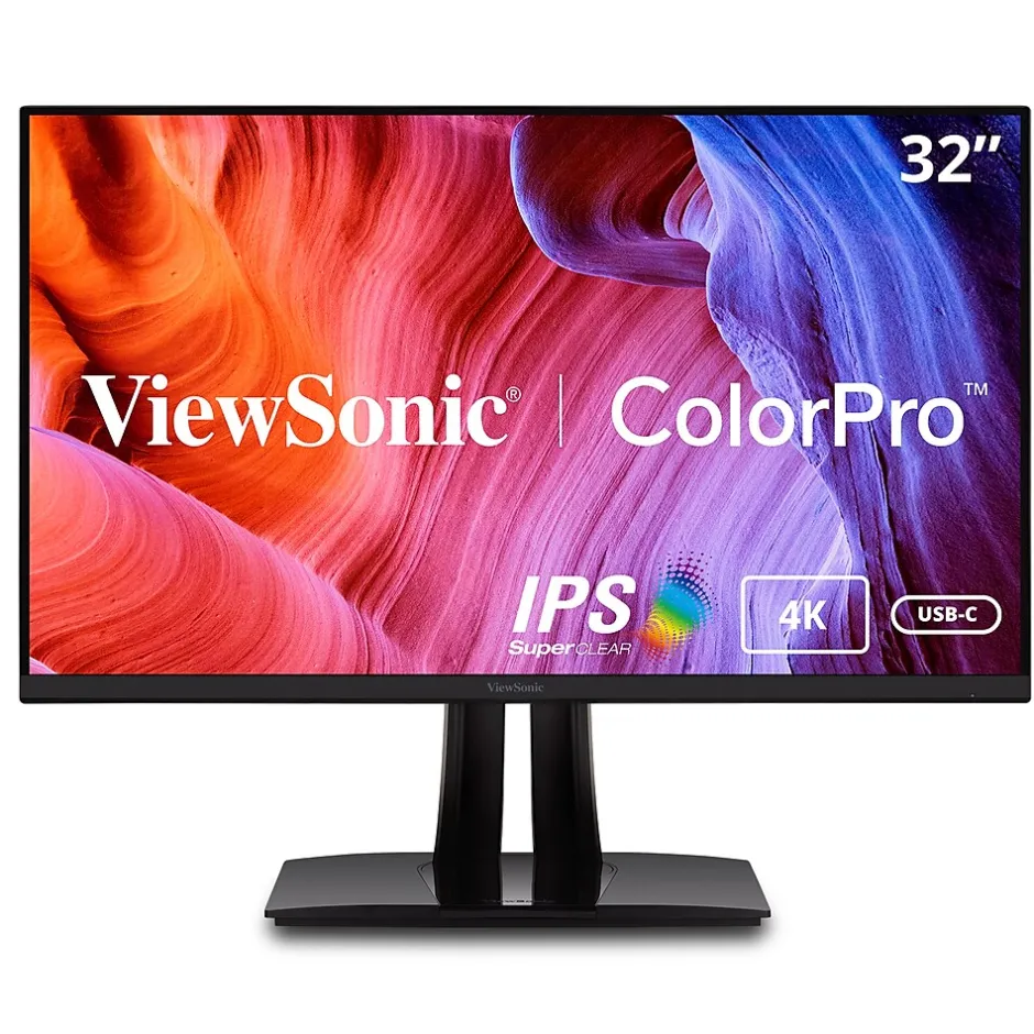 ViewSonic ColorPro 32" 4K Ultra HD 60 Hz LED Monitor, Black (VP3256-4K)* Flat Monitors