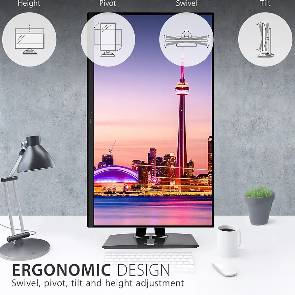 ViewSonic ColorPro 32" 4K Ultra HD 60 Hz LED Monitor, Black (VP3256-4K)* Flat Monitors