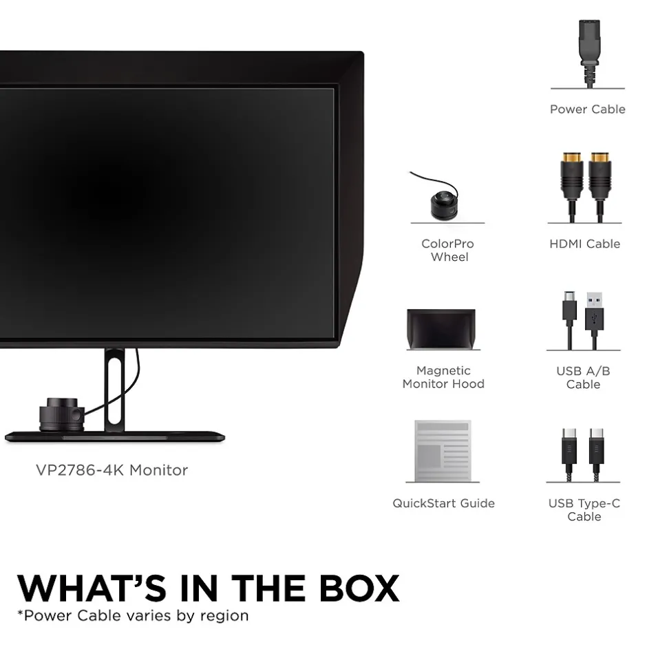 ViewSonic ColorPro 27" 4K Ultra HD 60 Hz LED Monitor, Black (VP2786-4K)* Flat Monitors