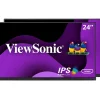 ViewSonic Dual Pack Head-Only 24" 60Hz LCD Monitor, Black (VG2448A-2_H2)* Flat Monitors