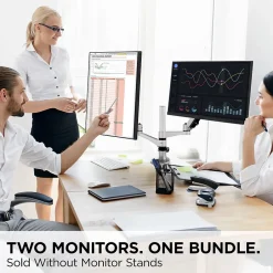 ViewSonic Dual Pack Head-Only 24" 60Hz LCD Monitor, Black (VG2448A-2_H2)* Flat Monitors
