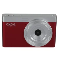 Cameras & Camcorders<Vivitar Point Shoot Digital Camera, Red (VECXX75-RED-T35-6)