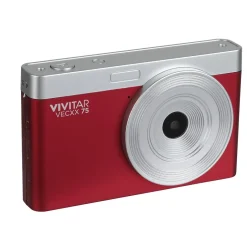 Cameras & Camcorders<Vivitar Point Shoot Digital Camera, Red (VECXX75-RED-T35-6)