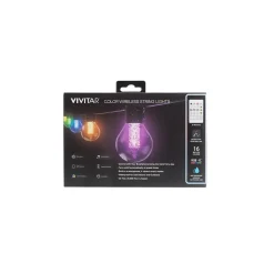 Smart Bulbs<Vivitar Smart RGB Wireless String Light, Multicolor (LBX200-NOC)