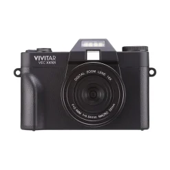 Cameras & Camcorders<Vivitar VEC XX101 20MP 4K Digital Camera, 0.45X Optical Zoom, Black (VECXX101-BLK-STK-4)