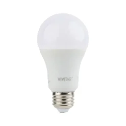 Smart Bulbs<Vivitar Wi-Fi 40W Equivalent A19 LED Smart Light Bulb, Soft White (LB45-NOC)