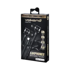Volkano Jonagold Series Stereo Earphones, Black (VK-1001-BK)