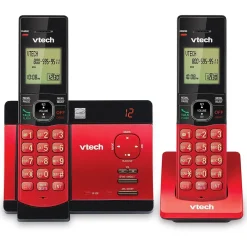 Office Phones & Conferencing<VTech CS5129-26 Cordless Phone, Red/Black (CS5129-26)