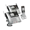 Office Phones & Conferencing<VTech Small Business 80-0327-00 4-Line Cordless Phone System, Silver/Black