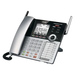 Office Phones & Conferencing<VTech Small Business System 4-Line Phone with Digital Answering, Silver/Black (CM18445)