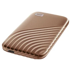 WD My Passport 1TB USB 3.2 External Solid-State Drive, Gold (BAGF0010BGD-WESN)* Solid State Drives