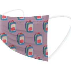 Masks<WeCare Disposable Face Masks, Kids, Assorted Back to School Designs, 50/Pack (WMN100125)