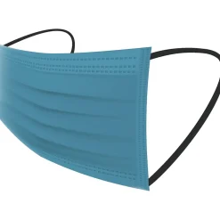 Masks<WeCare Disposable Face Masks, One Size, Assorted Ocean Tones, 50/Pack (WMN100133)