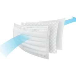 Masks<WeCare Disposable Face Masks, One Size, Assorted Ocean Tones, 50/Pack (WMN100133)