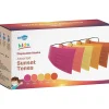 Masks<WeCare Disposable Face Masks, Kids, Assorted Sunset Tones, 50/Pack (WMN100137)
