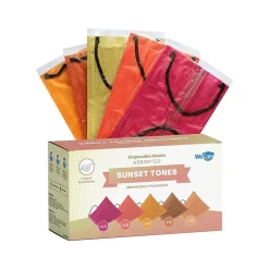 Masks<WeCare Disposable Face Masks, Assorted Sunset Tones, 50/Pack (WMN100134)