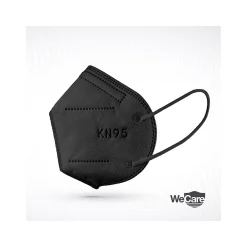 WeCare Disposable KN95 Face Mask, Adult, Black, 20 Masks/Box, 50 Boxes/Pack (TBN202937)