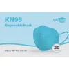 WeCare Disposable KN95 Face Mask, Adult, Blue, 20/Pack (WCKN97)