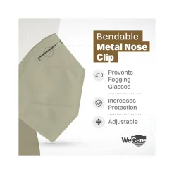 Masks<WeCare Disposable KN95 Face Masks, One Size, Assorted Earth Tones, 20/Pack, 3 Packs/Carton (TBN203258)