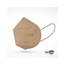 Masks<WeCare Earth Tones Disposable KN95 Fabric Face Masks, One Size, Assorted Colors, 20/Pack, 50 Packs/Carton (TBN203262)