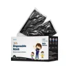 Masks<WeCare 3-ply Disposable Face Mask, Individually Wrapped Kids, Black, 50/Box (WMN100031)