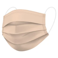 Masks<WeCare 3-ply Disposable Face Mask, Adult, Nude, 50/Box (WMN100023)