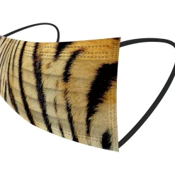 Masks<WeCare 3-ply Disposable Face Masks, Individually Wrapped, Kids, Assorted Animal Prints, 50/Box (WMN100082)