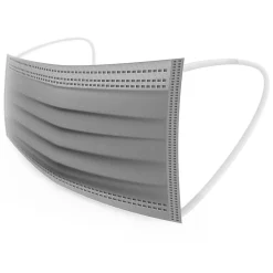 Masks<WeCare 3-ply Disposable Face Mask, Individually Wrapped, Kids, Gray, 50/Box (WMN100009)