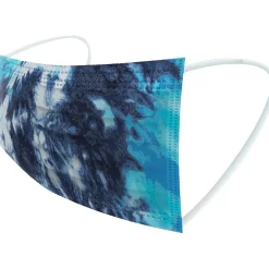 Masks<WeCare 3-ply Disposable Face Masks, Individually Wrapped, Adult, Assorted Colors, 50/Box (WMN100060)