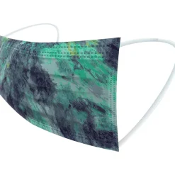 Masks<WeCare 3-ply Disposable Face Masks, Individually Wrapped, Adult, Assorted Colors, 50/Box (WMN100060)