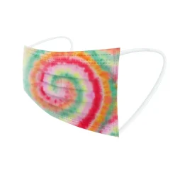 Masks<WeCare 3-ply Disposable Face Mask, Adult, Assorted Wacky Tie-Die Designs, 50/Box (WMN100092)