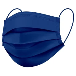 Masks<WeCare 3-ply Disposable Face Mask, Adult, Navy, 50/Box (WMN100022)