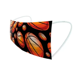 Masks<WeCare 3-ply Disposable Face Masks, Kids, Assorted Sports Designs, 50/Pack (WMN100080)