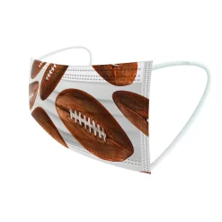 Masks<WeCare 3-ply Disposable Face Masks, Kids, Assorted Sports Designs, 50/Pack (WMN100080)