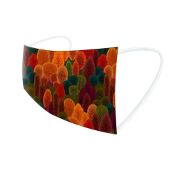 Masks<WeCare 3-ply Disposable Face Masks, Kids, Assorted Fall Designs, 50/Box (WMN100115)