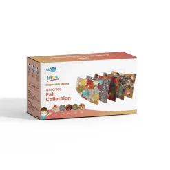 Masks<WeCare 3-ply Disposable Face Masks, Kids, Assorted Fall Designs, 50/Box (WMN100115)