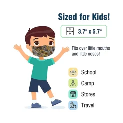 Masks<WeCare 3-ply Disposable Face Masks, Kids, Assorted Fall Designs, 50/Box (WMN100115)