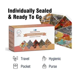 Masks<WeCare 3-ply Disposable Face Masks, Adult, Assorted Fall Designs, 50/Box (WMN100114)