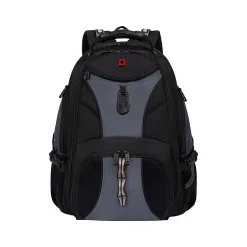 Backpacks<Wenger 1900 ScanSmart Laptop Backpack, Black/Gray (19002411)