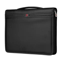 Wenger Concept Polyester Padfolio with Zipper Closure, Black (601563)