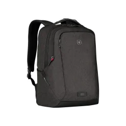 Backpacks<Wenger MX Professional Laptop Backpack, Heather Gray Polyester (611641)
