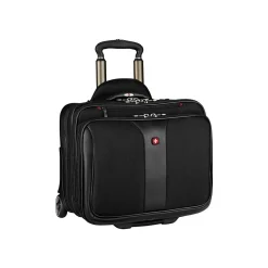 Wenger Patriot II Two Piece 17" Polyester Rolling Laptop Bag, Black (602685) Best