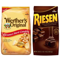 Variety Snack Packs<Riesen Werther's Original Carmel Hard Candies and Carmel Chocolates, 30 oz (600-00285)