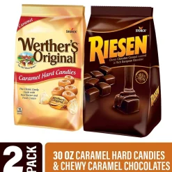 Variety Snack Packs<Riesen Werther's Original Carmel Hard Candies and Carmel Chocolates, 30 oz (600-00285)