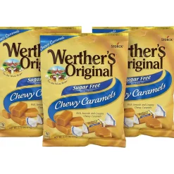 Hard Candy & Lollipops<Werther's Original Chewy Sugar Free Caramel Hard Candy, 2.75 oz., (302-01006)