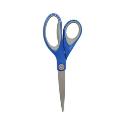 Westcott 8" Stainless Steel Scissors, Pointed Tip, Silver/Blue/Gray (17930) Online
