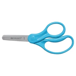 Westcott 5" Stainless Steel Kid's Scissors, Blunt Tip, Assorted Colors, 12/Pack (13140) Sale