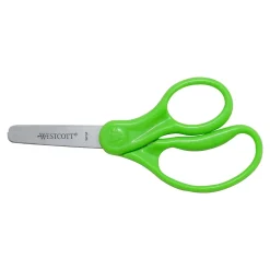 Westcott 5" Stainless Steel Kid's Scissors, Blunt Tip, Assorted Colors, 12/Pack (13140) Sale