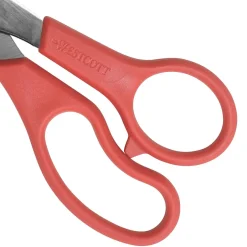 Westcott All Purpose Value 8" Stainless Steel Standard Scissors, Pointed Tip, Red (40618) Discount