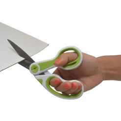 Westcott CarboTitanium 8" Multi-Purpose/Heavy Duty Scissor, Blunt Tip, Green/White (17444) Hot